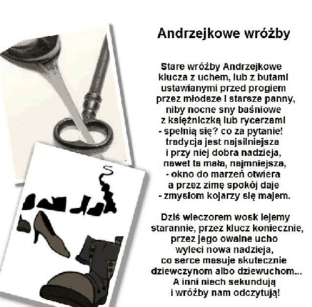 Stare wróżby Andrzejkowe